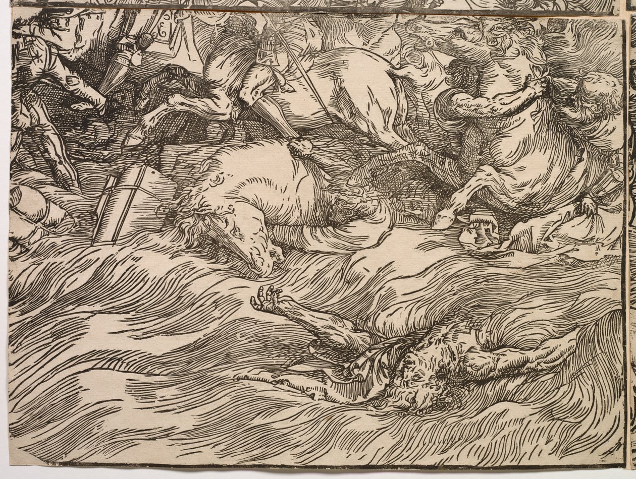 Faraos hærs nedsænkning i Det Røde Hav af Titian