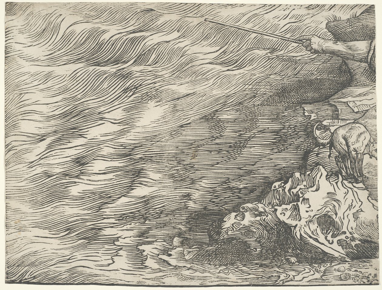 Faraos hærs nedsænkning i Det Røde Hav af Titian