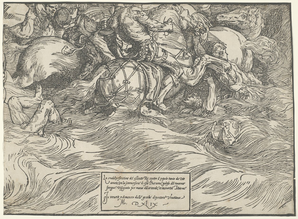 Faraos hærs nedsænkning i Det Røde Hav af Titian