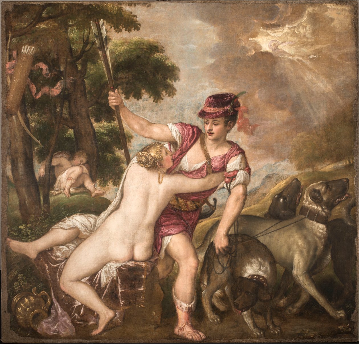 Venus og Adonis, ca. 1560. af Titian