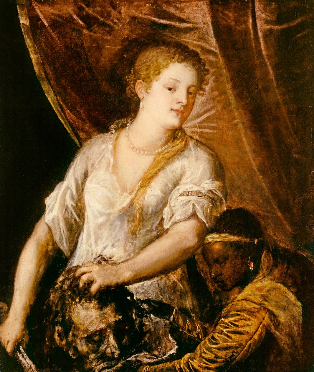 Judith med hovedet af Holofernes, ca. 1570 af Tiziano Vecelli