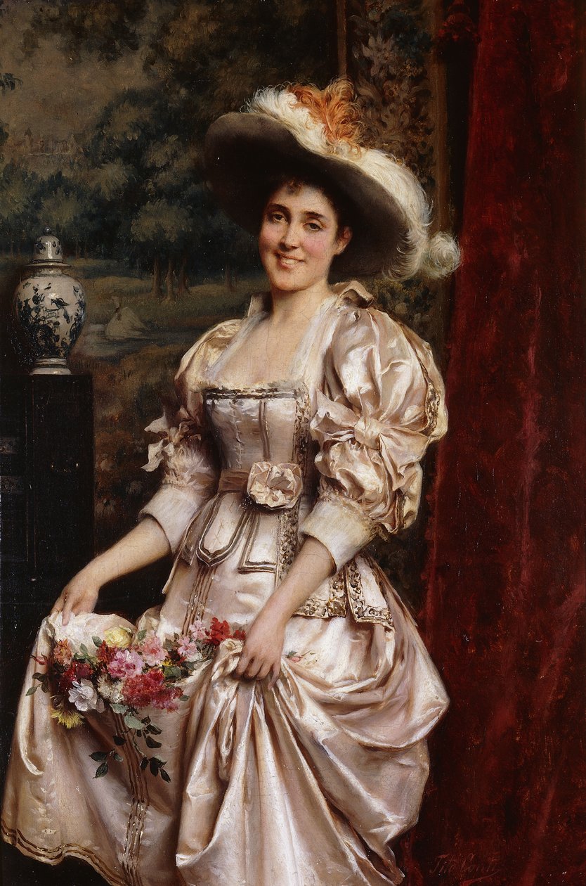 Blomsterpigen, af Tito Conti