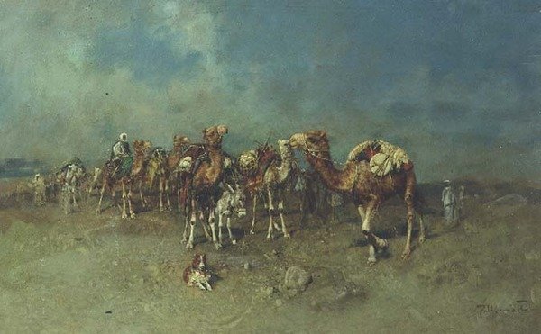 En arabisk campingvogn af Tito Pelliciotti