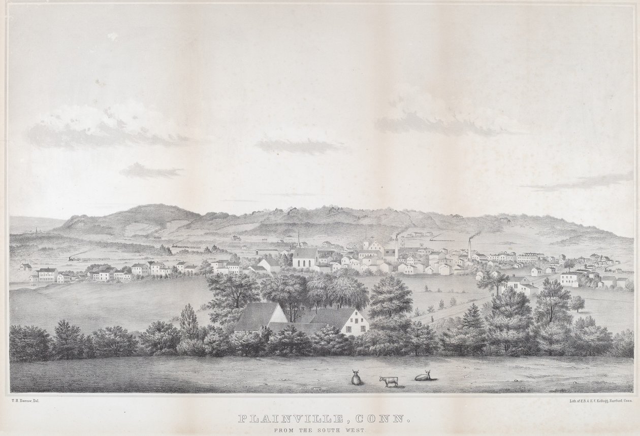 Plainville, Connecticut. Fra sydvest af Titus H. Darrow