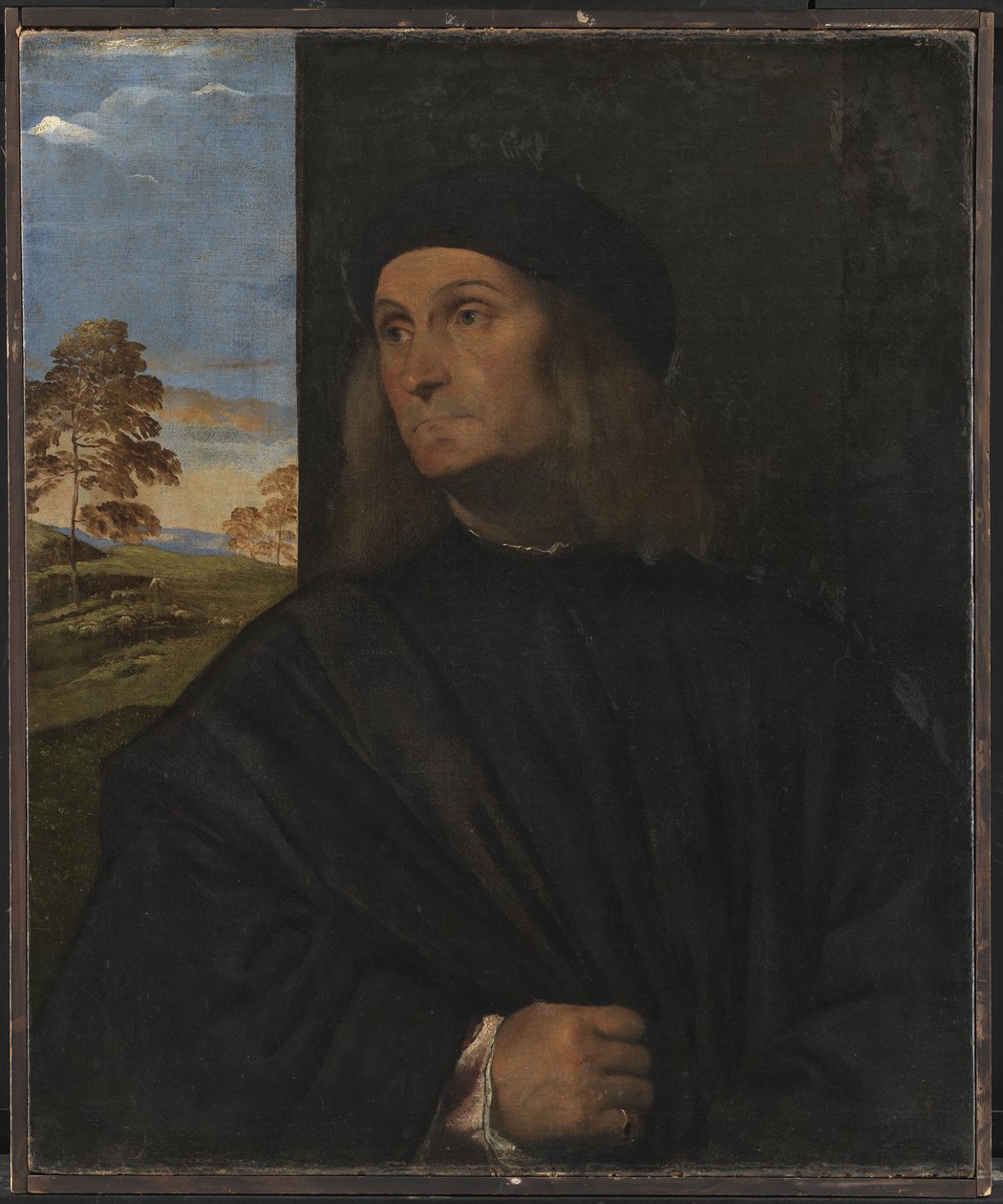 Portræt af den venetianske maler Giovanni Bellini (?) af Tizian