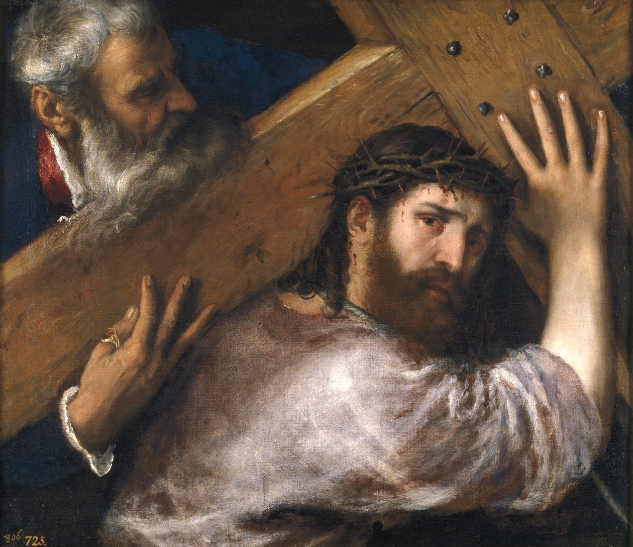 Kristus, der bærer korset af Tiziano Vecelli