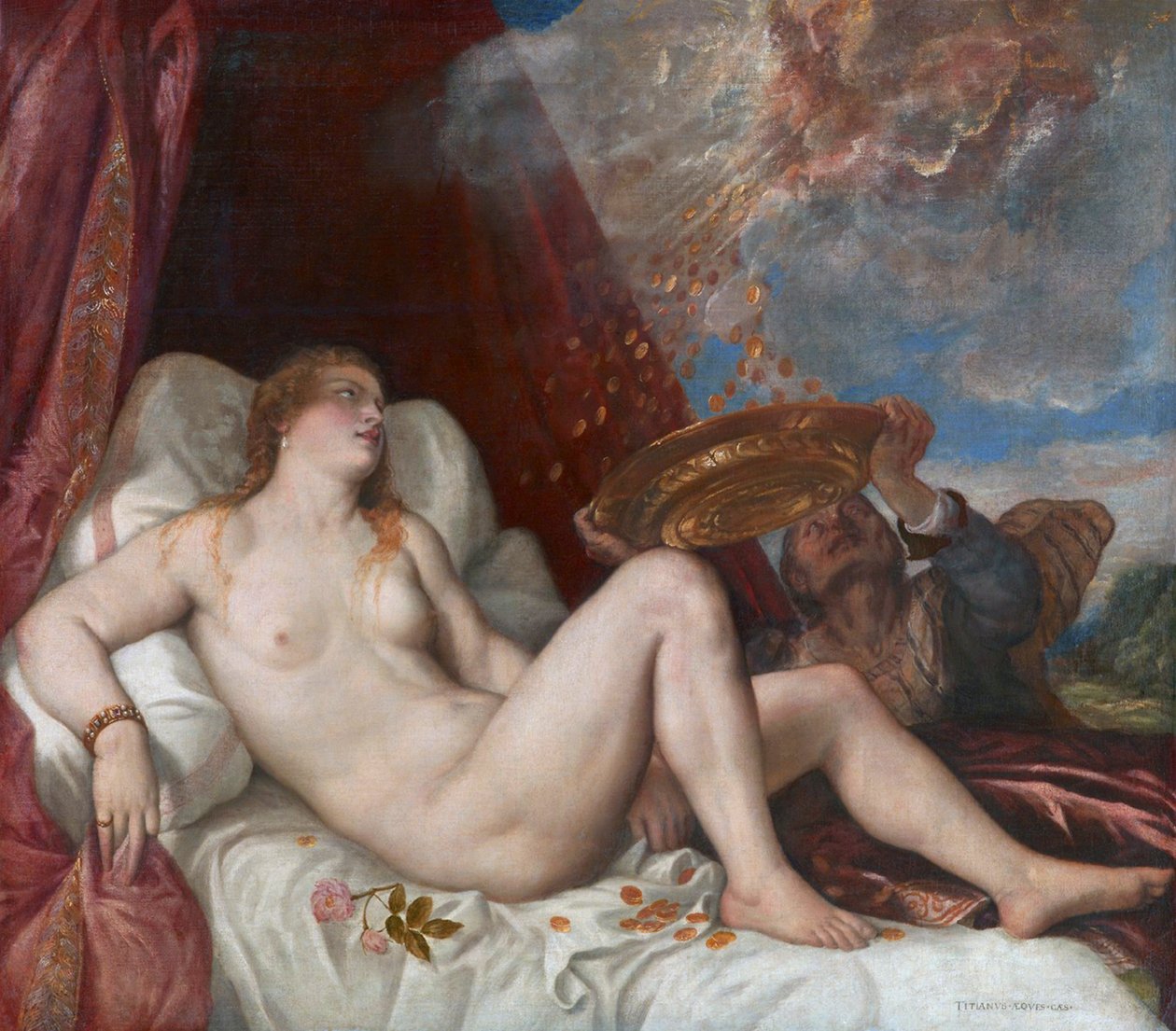 Danaë af Tiziano Vecelli