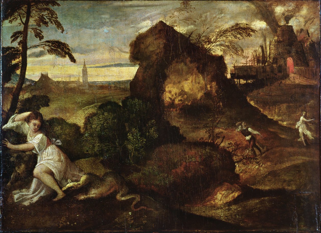 Orfeus og Eurydike af Tiziano Vecelli