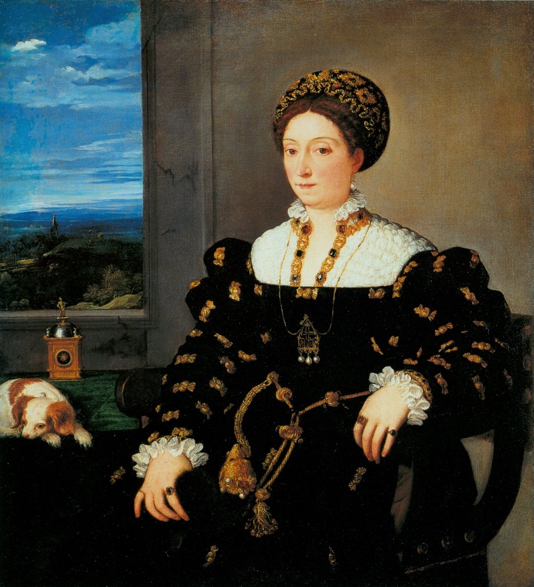 Portræt af Eleonora Gonzaga af Tiziano Vecelli