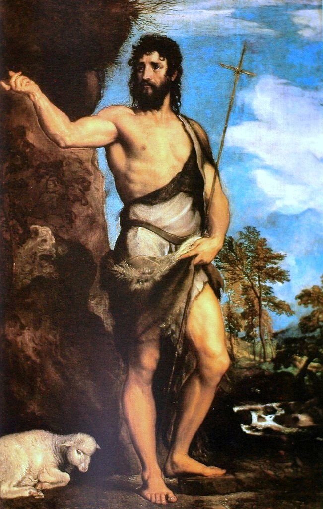 Johannes Døberen af Tiziano Vecelli