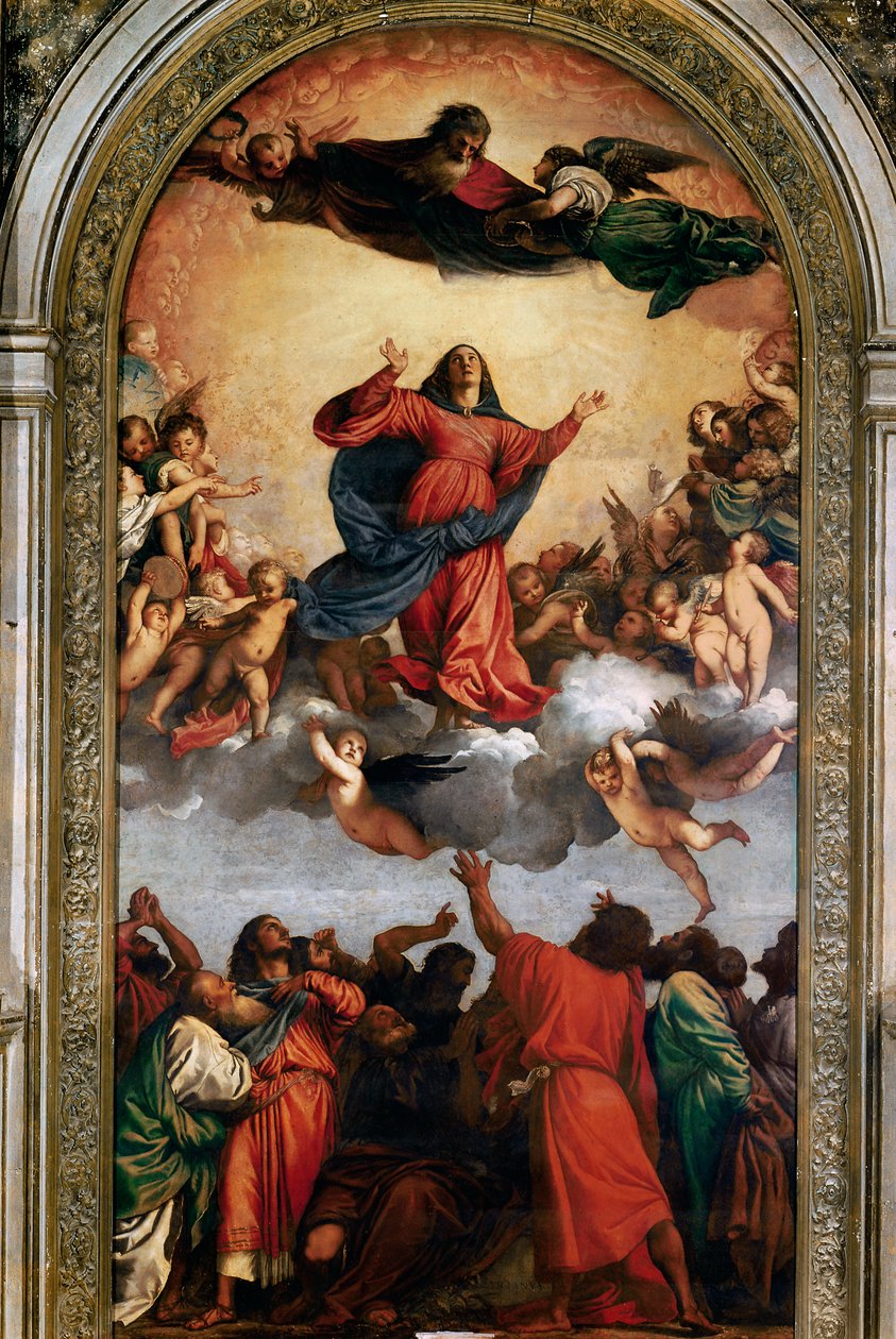 Jomfruens himmelfart, 1516-18 af Tiziano Vecelli
