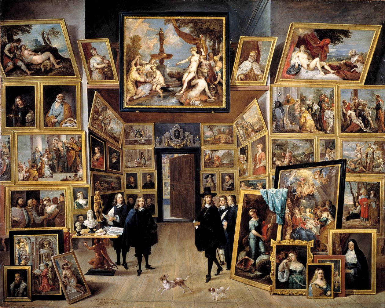 Ærkehertugen Leopold William i sit maleriegalleri i Bruxelles af Tiziano Vecelli