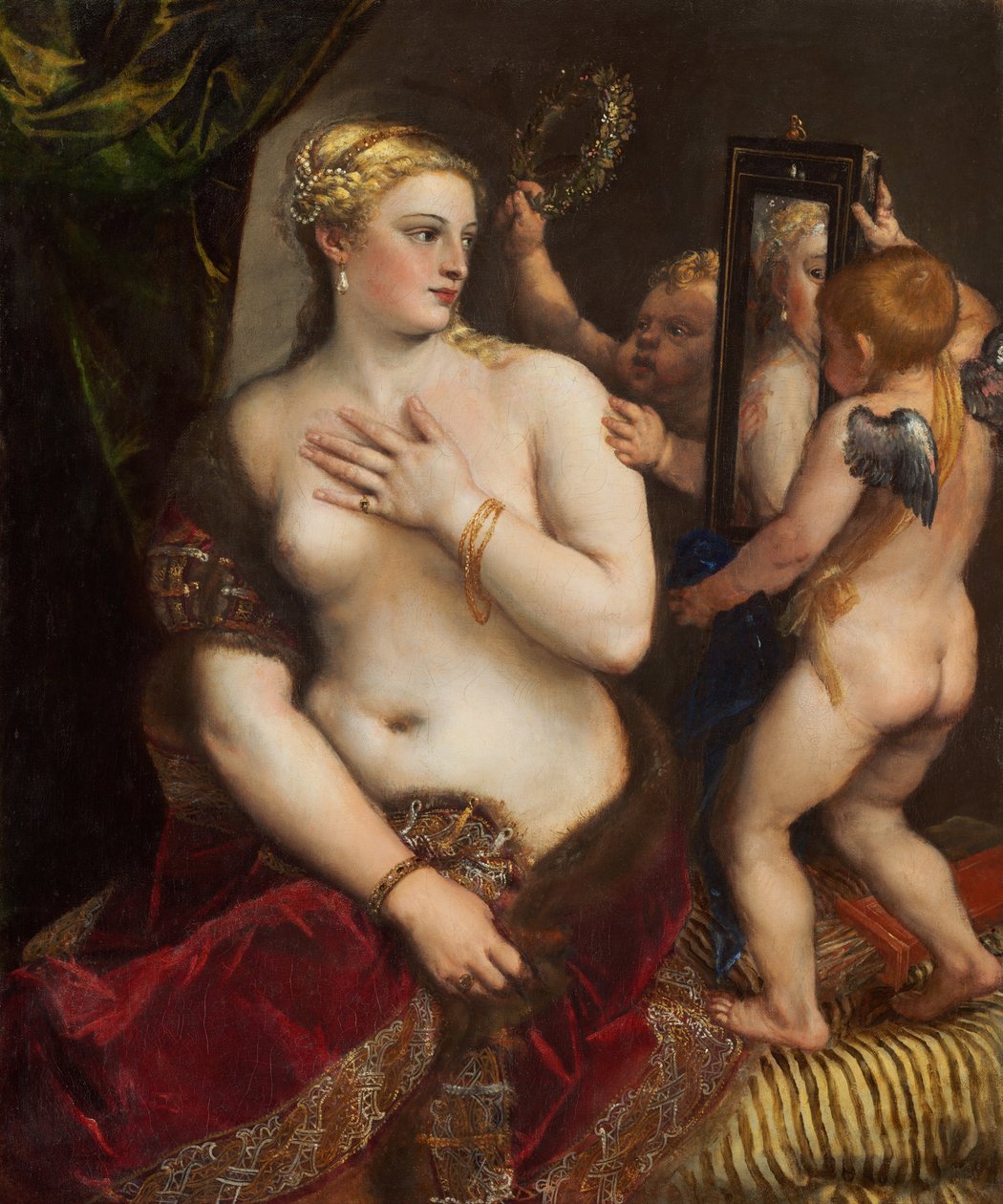 Venus med et spejl af Tiziano Vecelli