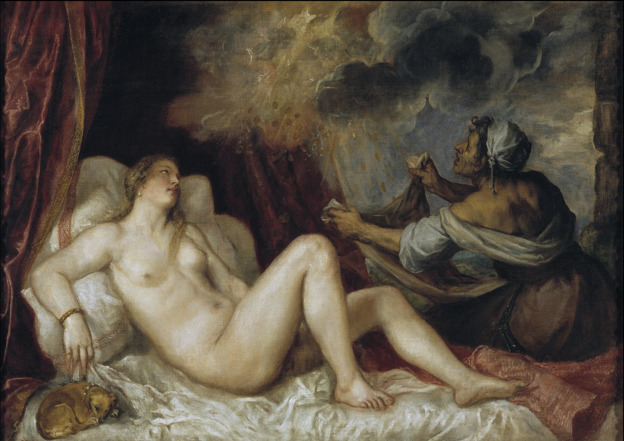 Danae, 1553 af Tiziano Vecelli
