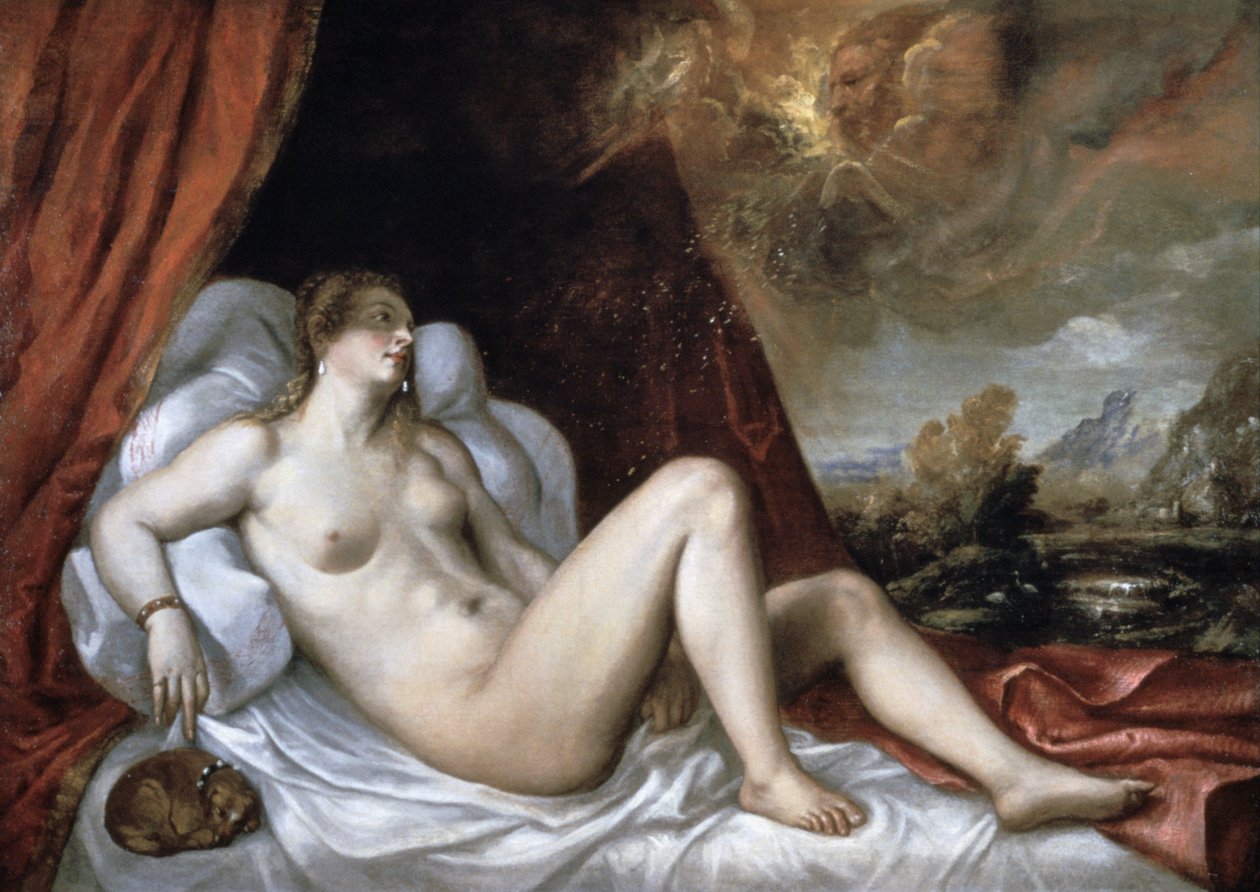 Danae, 1500-tallet af Tiziano Vecelli