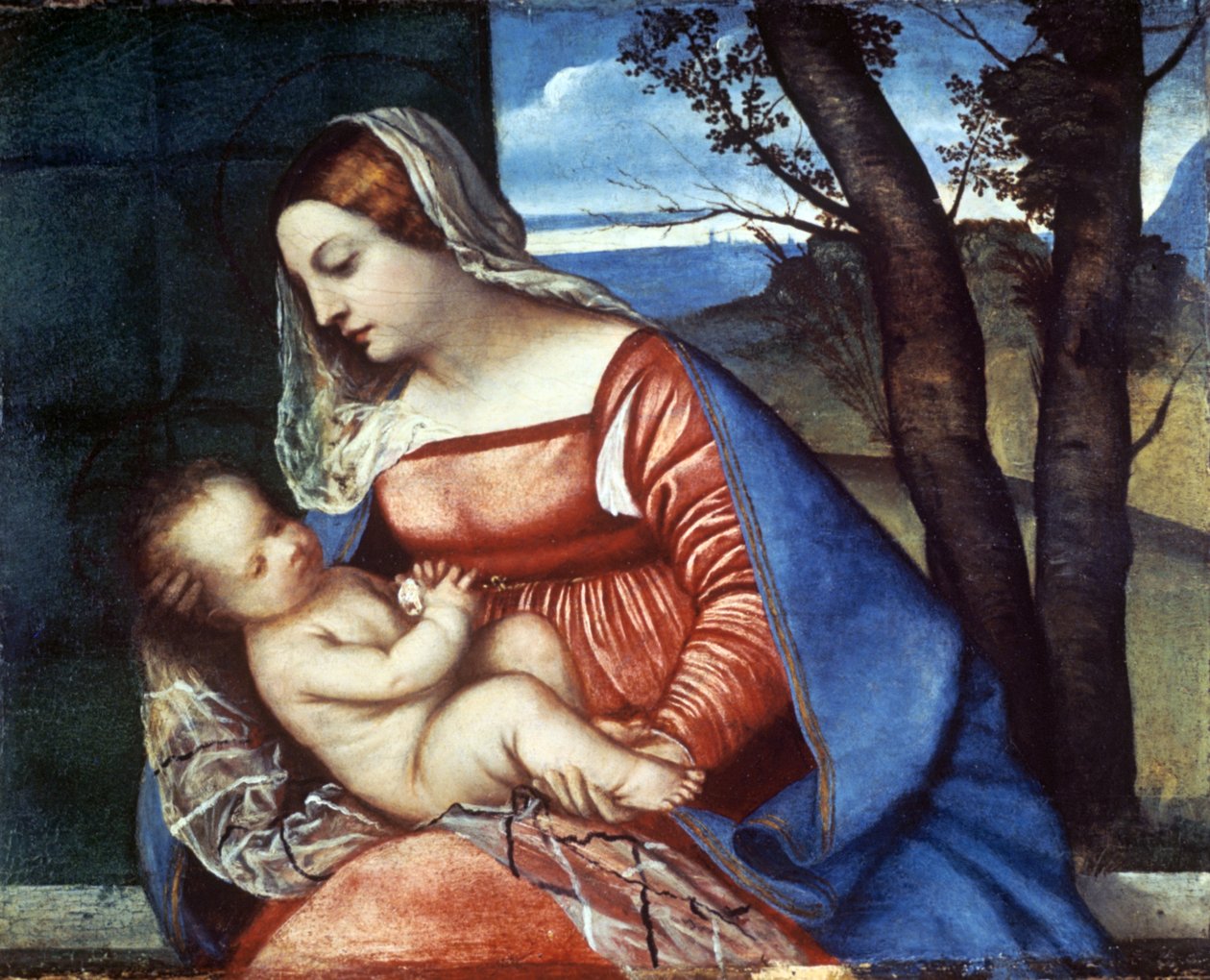Madonna og barn, c1510 af Tiziano Vecelli