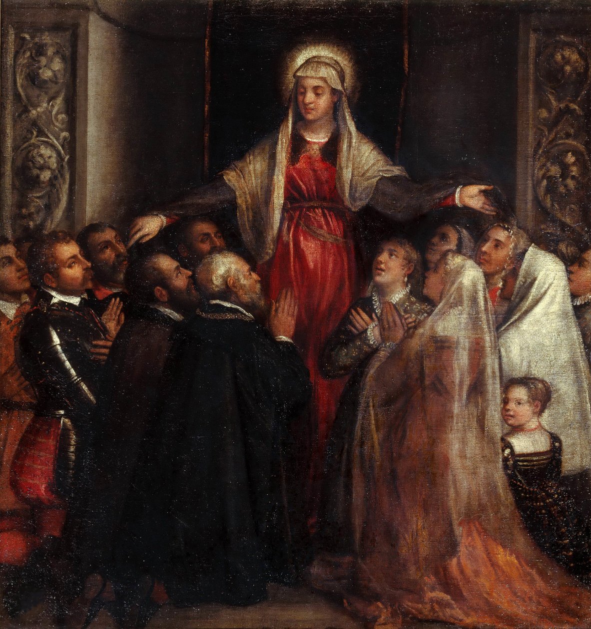 Madonna of Mercy Madonna of Mercy, 1573. af Tiziano Vecelli