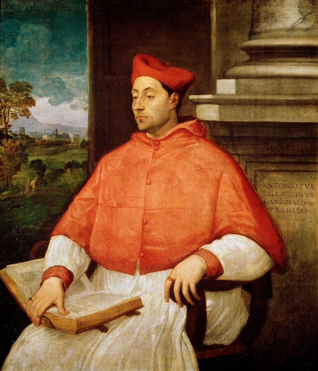 Portræt af kardinal Antonio Pallavicini, 1441-1507 af Tiziano Vecelli