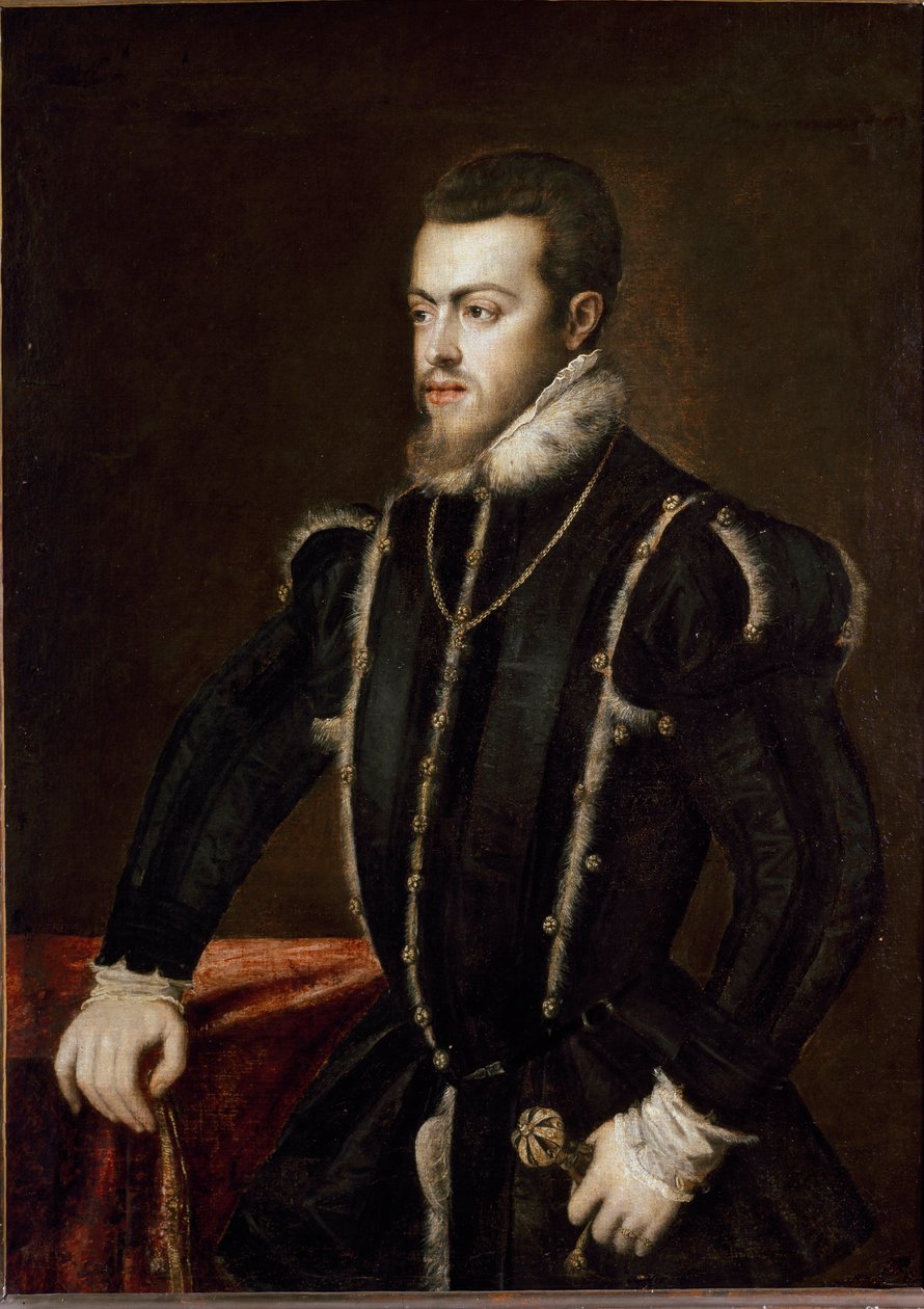 Portræt af Filip II af Tiziano Vecelli