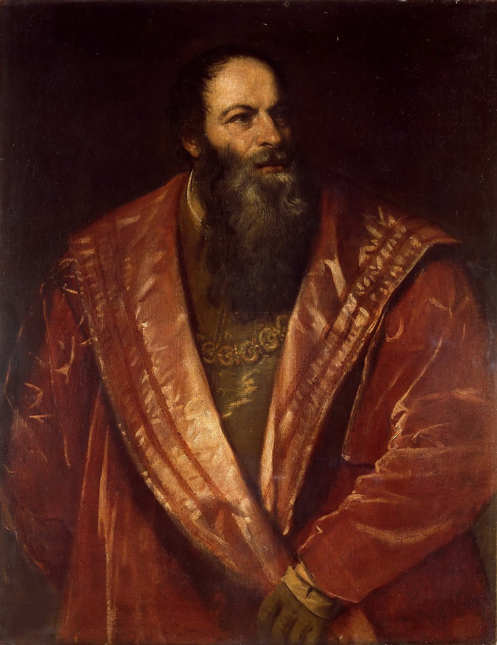 Portræt af Pietro Aretino, 1545. af Tiziano Vecelli