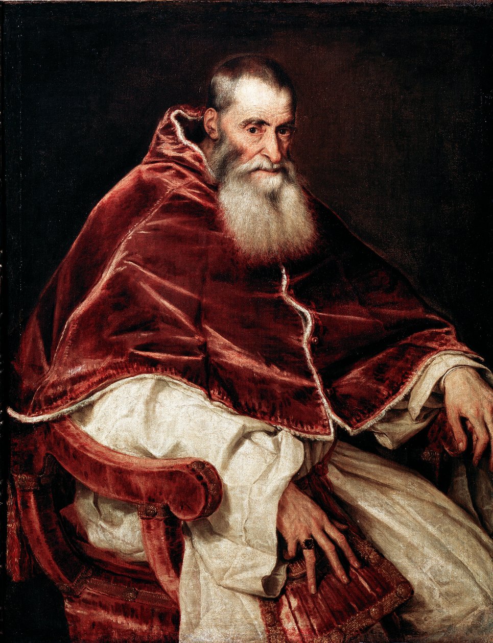 Portræt af pave Paul III af Tiziano Vecelli