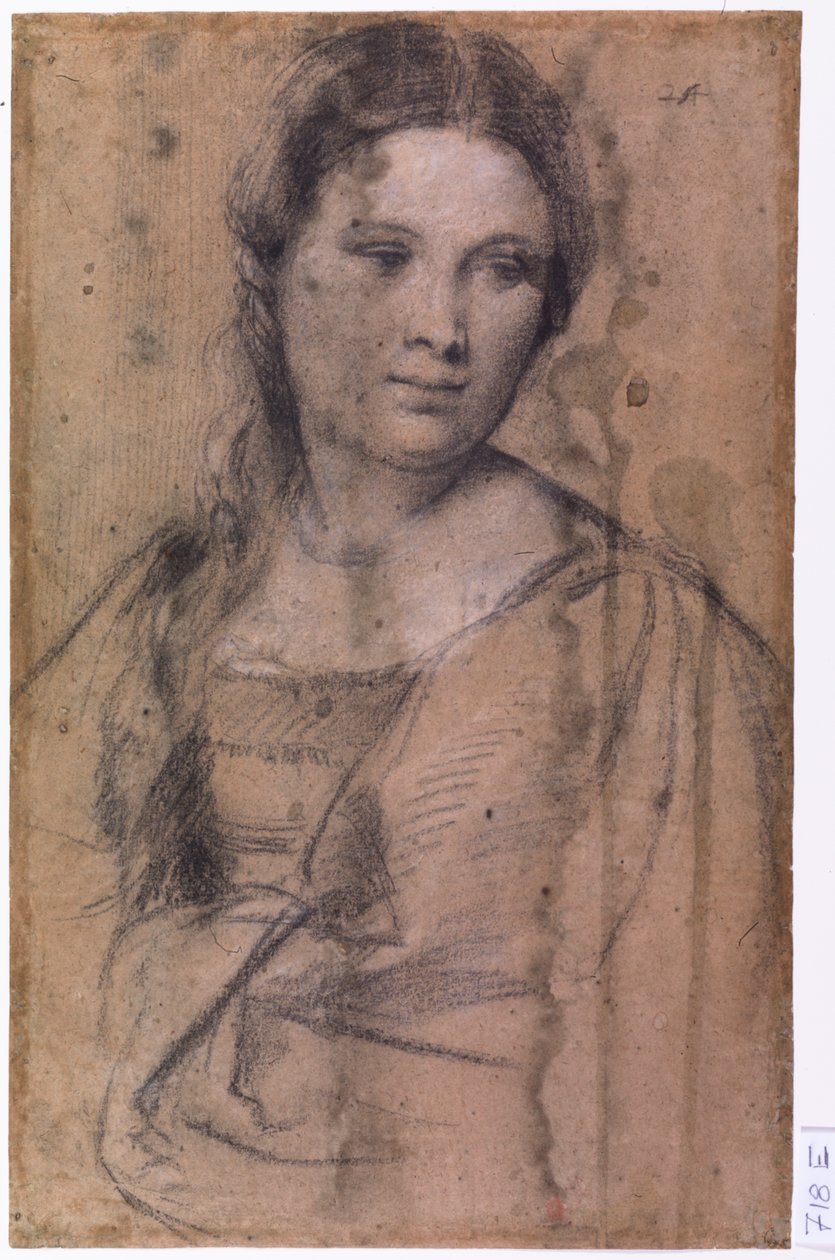 Portræt af en ung pige af Tiziano Vecelli