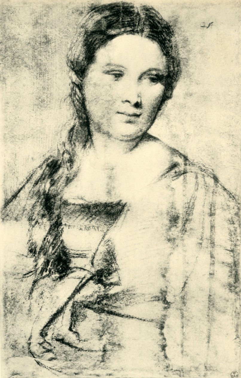 Portræt af en ung kvinde, c1515, 1943. af Tiziano Vecelli