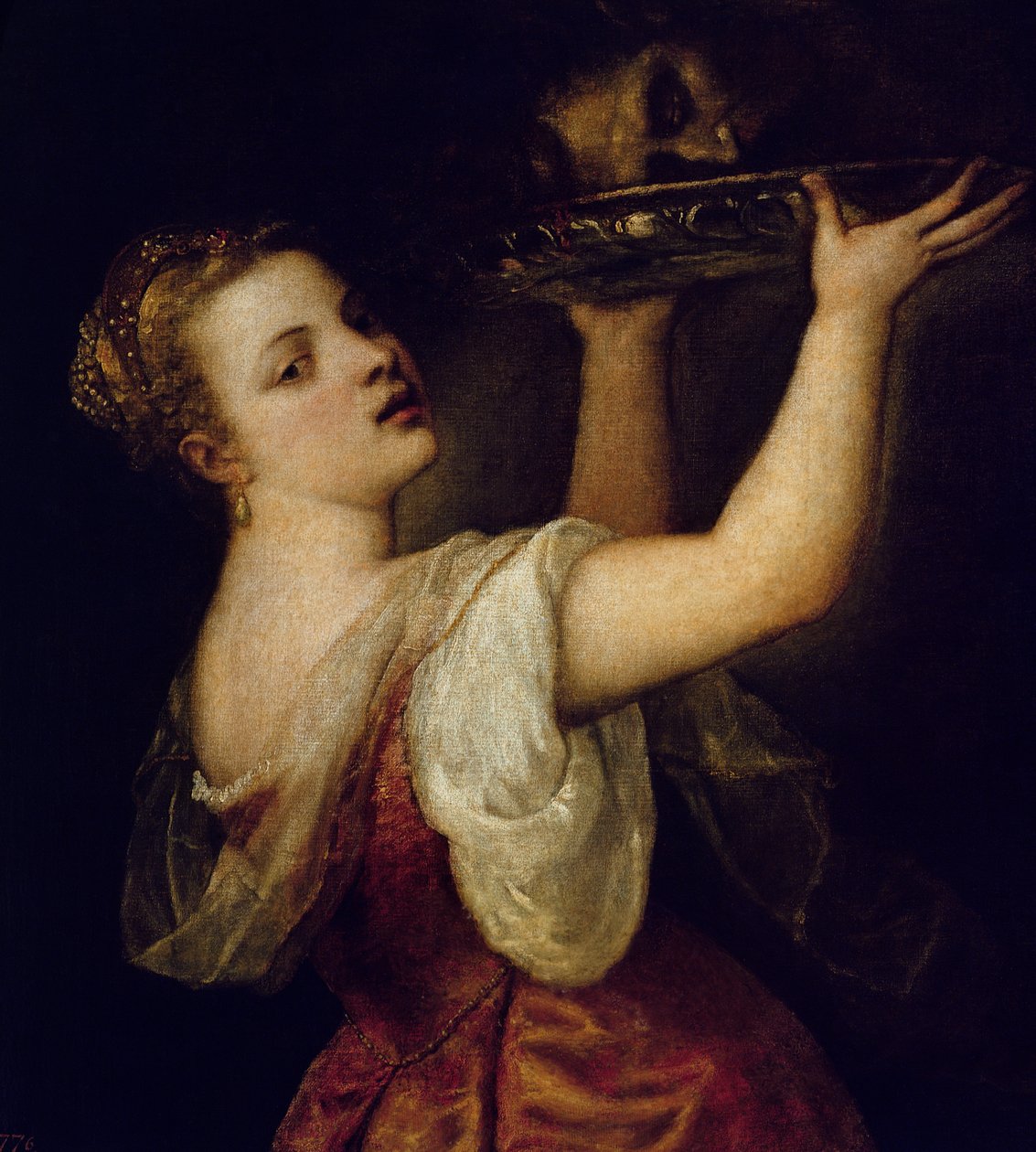 Salome bærer hovedet af Johannes Døberen, ca. 1549 af Tiziano Vecelli