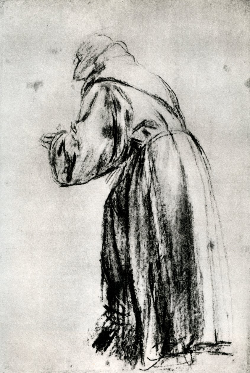 Studie for St Bernardino i Votivbilledet af Doge Gritti, c1535, 1937 af Tiziano Vecelli