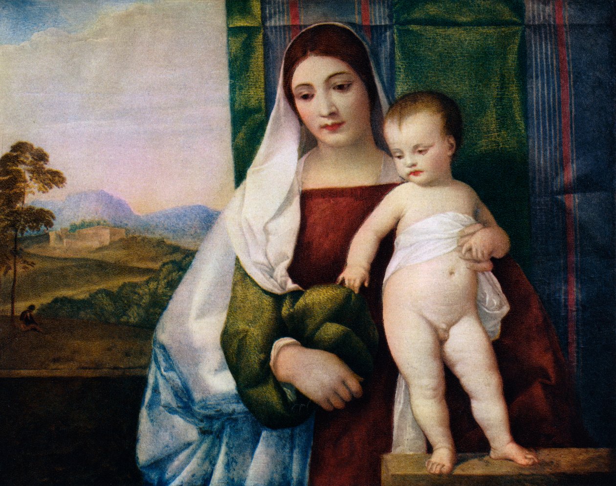 The Gypsy Madonna, c1510, 1937 af Tiziano Vecelli