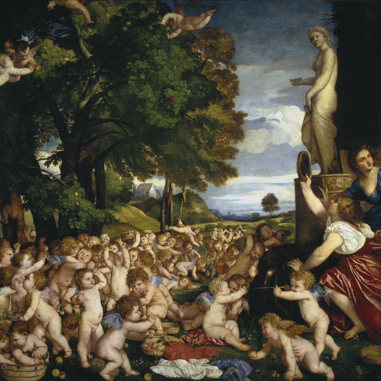 Ofringen til Venus, 1518-1519 af Tiziano Vecelli