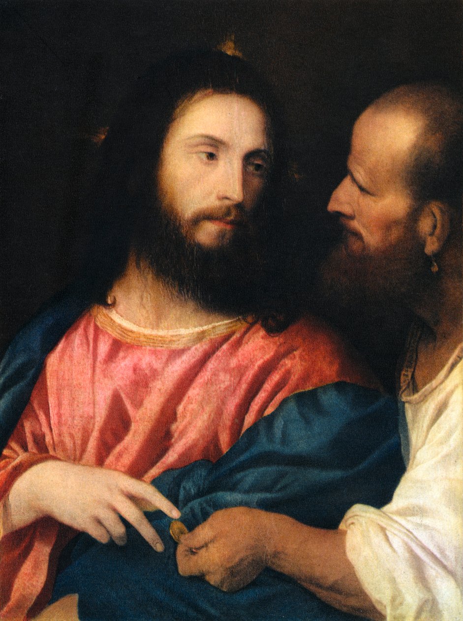 Hyldestpengene, 1518, 1937 af Tiziano Vecelli