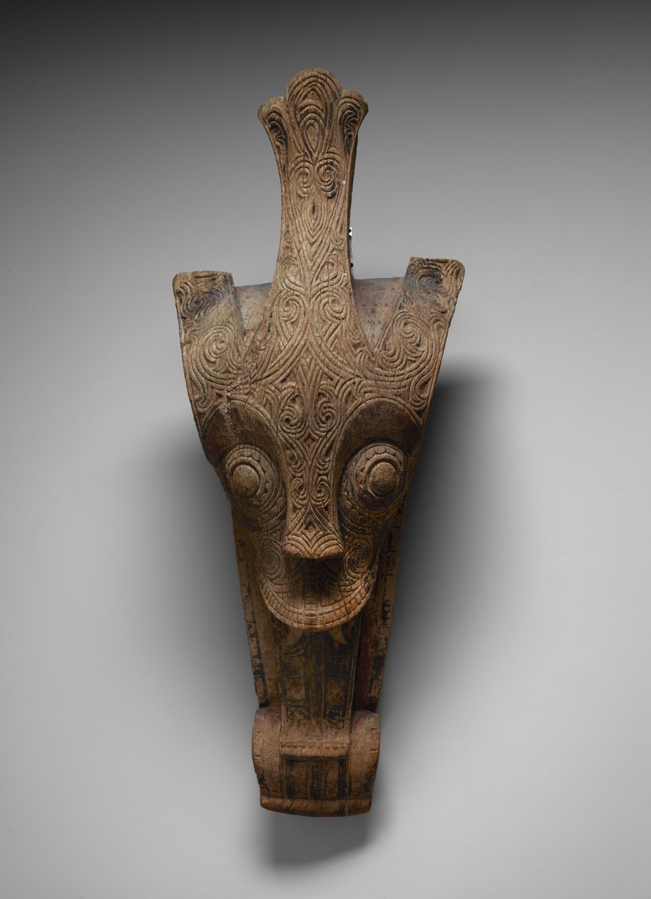 Husfacadeornament, der repræsenterer en sang, ca. 1875-1900 (træ) af Toba Batak Culture