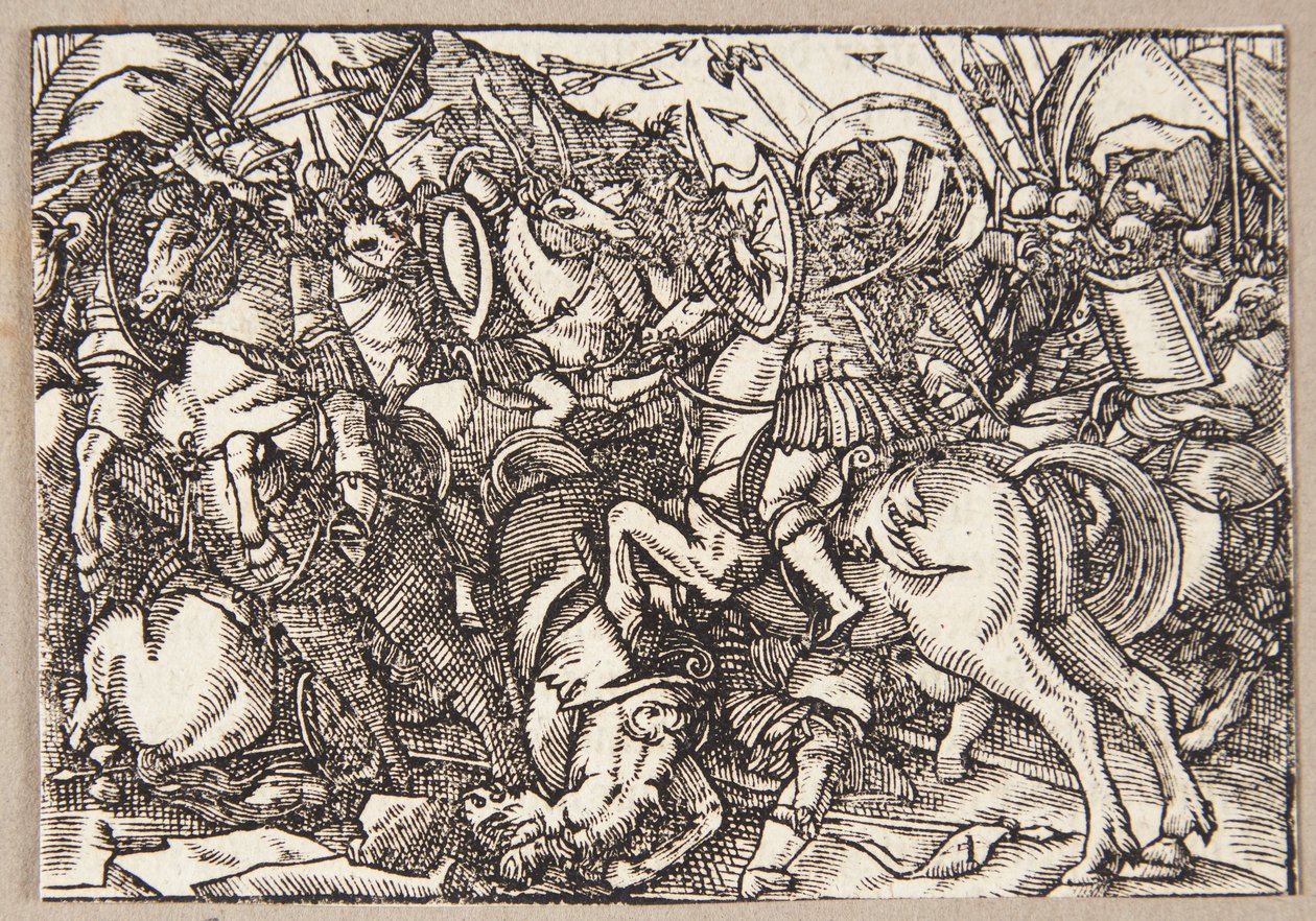 M. Decius leder romerne i slaget mod latinerne af Tobias Stimmer