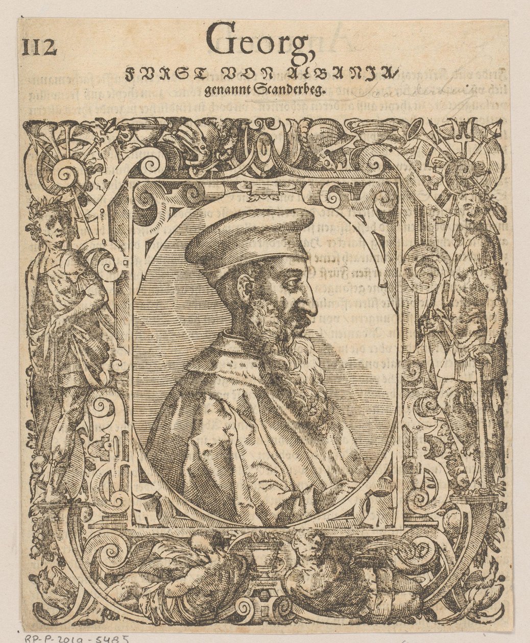 Portræt af Skanderbeg af Tobias Stimmer