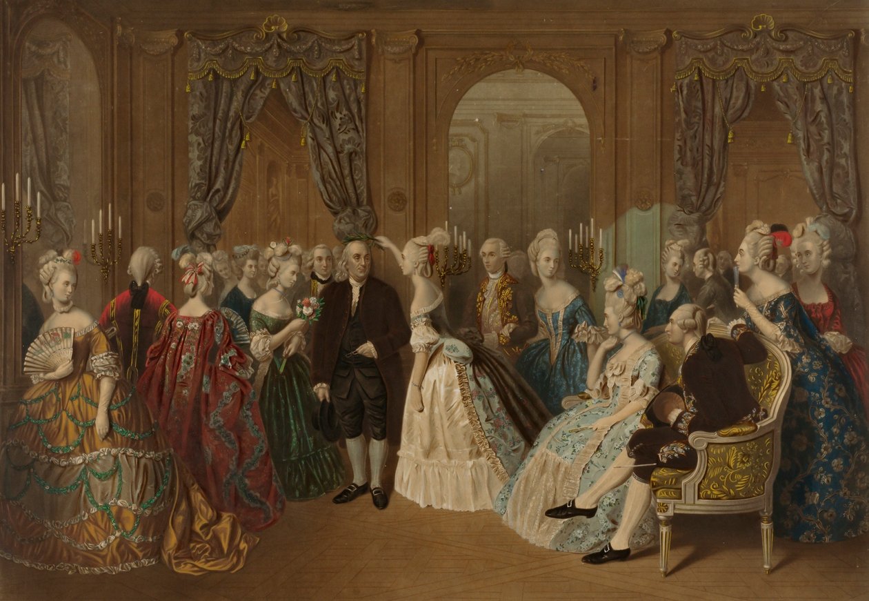 Franklin ved det franske hof - 1778 af Todros Geller