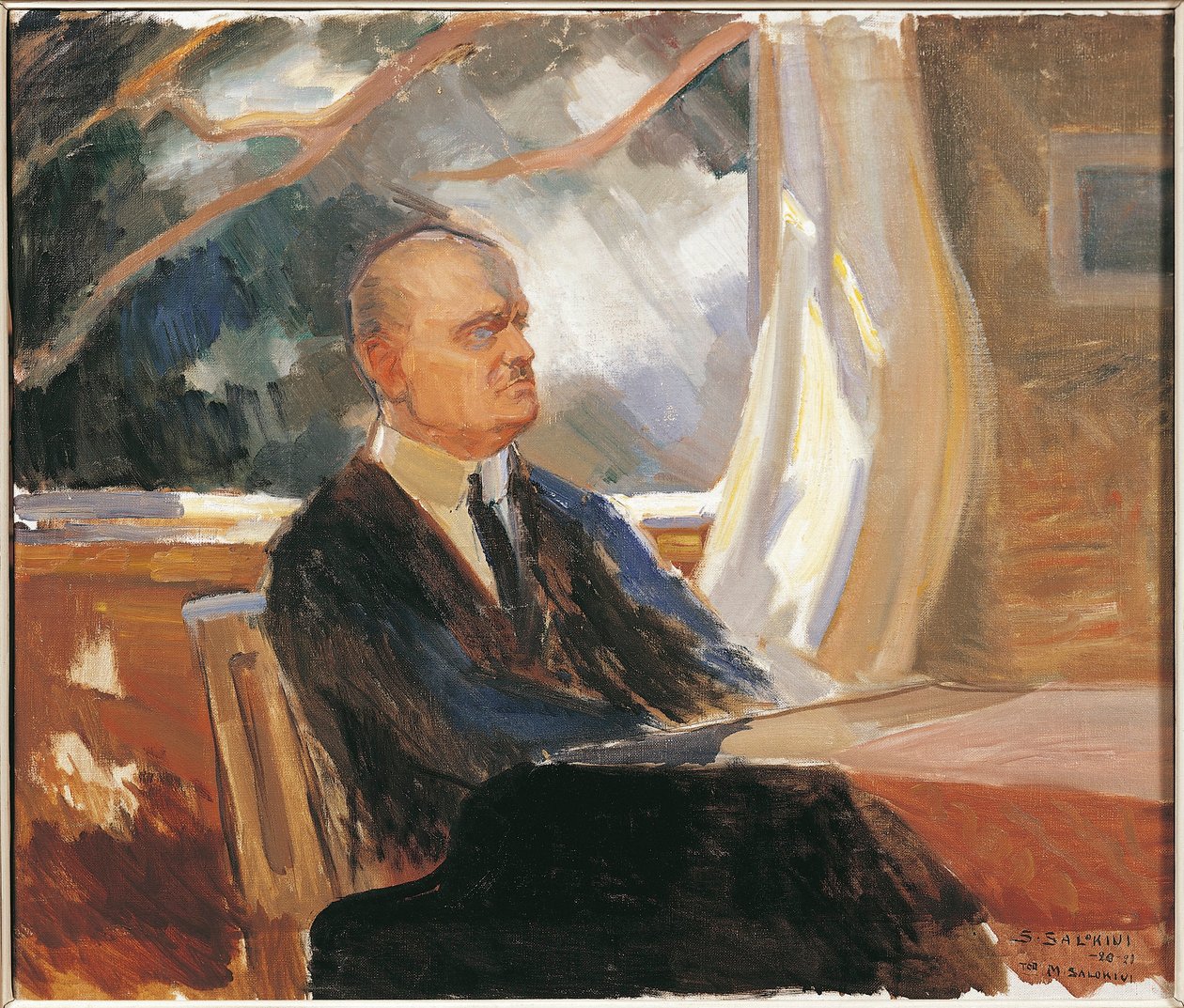 Finland, Turku, Portræt af Jean Christian Julius Sibelius af Toivo Santeri Salokivi