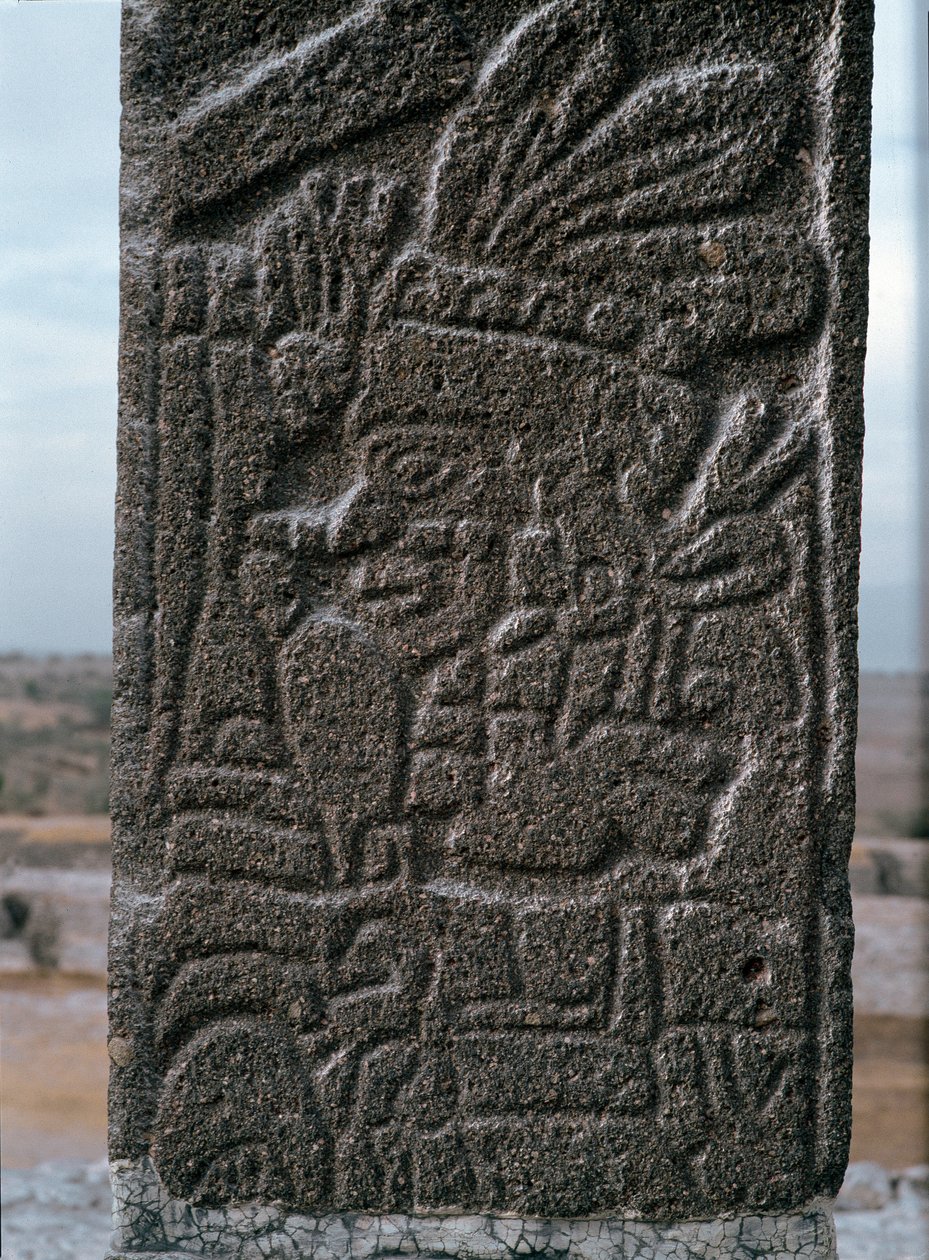Relief af templet Tlahuizcalpantecuhtli af Toltec Toltec