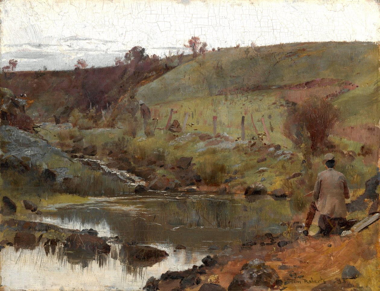 En stille dag på Darebin Creek af Tom Roberts