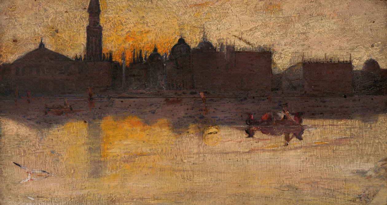 Grå dag om foråret, Venedig af Tom Roberts