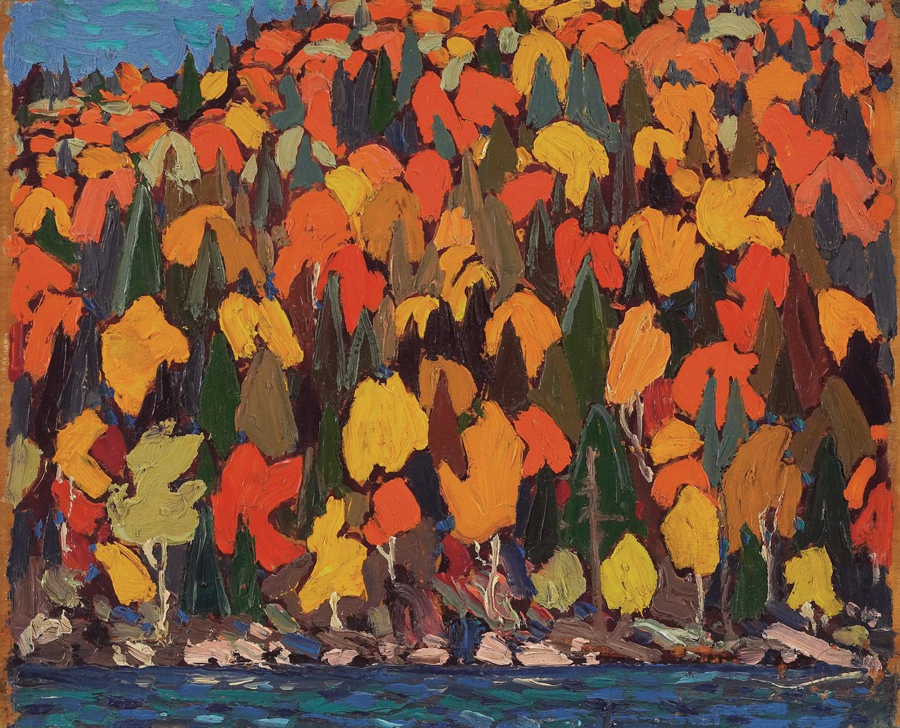 Efterårsløv af Tom Thomson