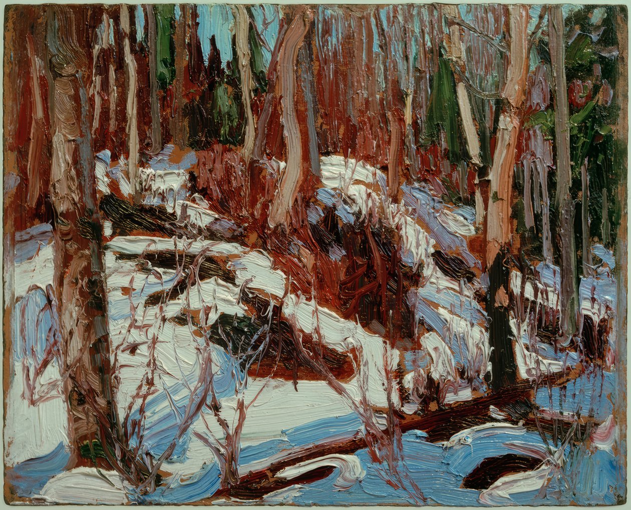 Vintertø i skoven af Tom Thomson