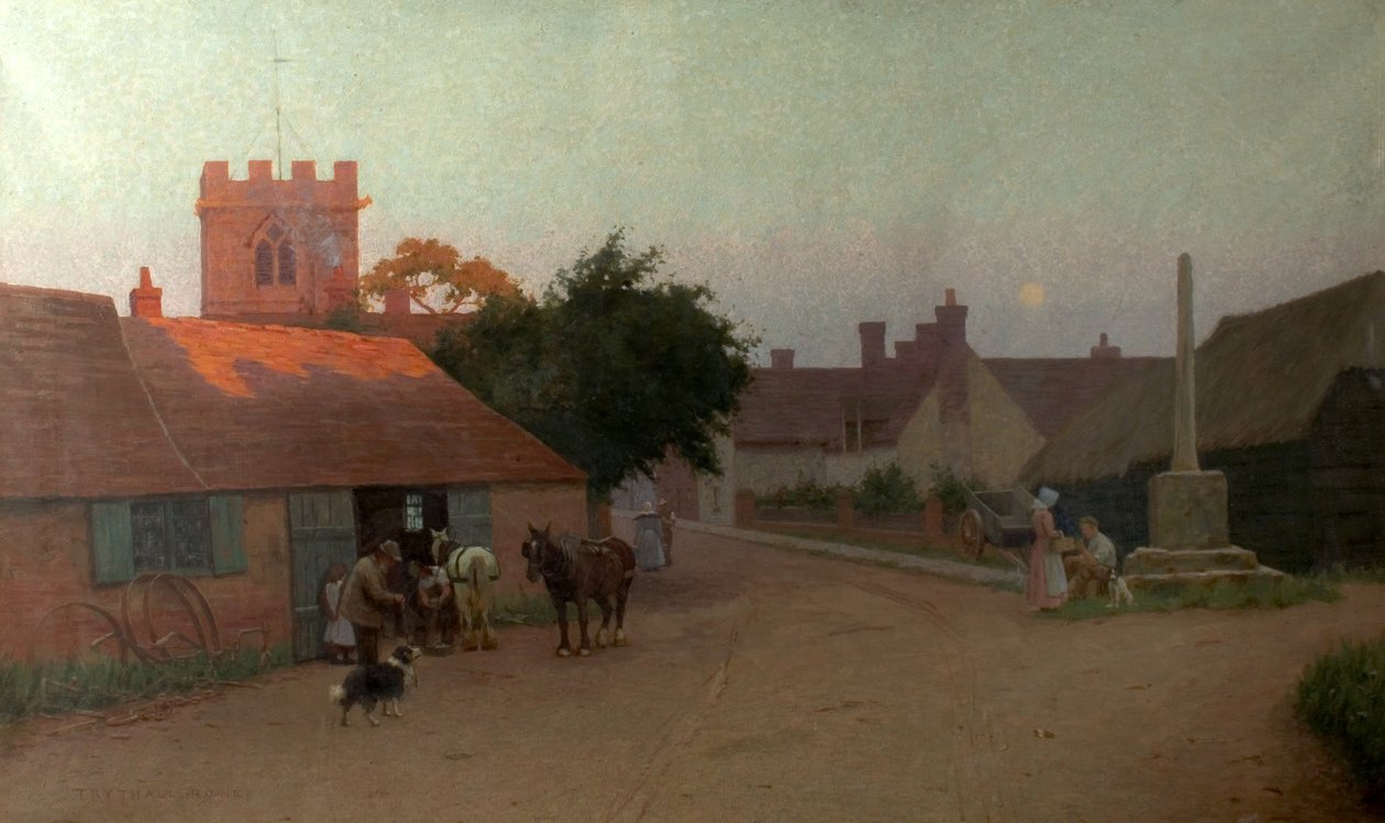 Aftenglød, 1909 af Tom Trythall Rowe