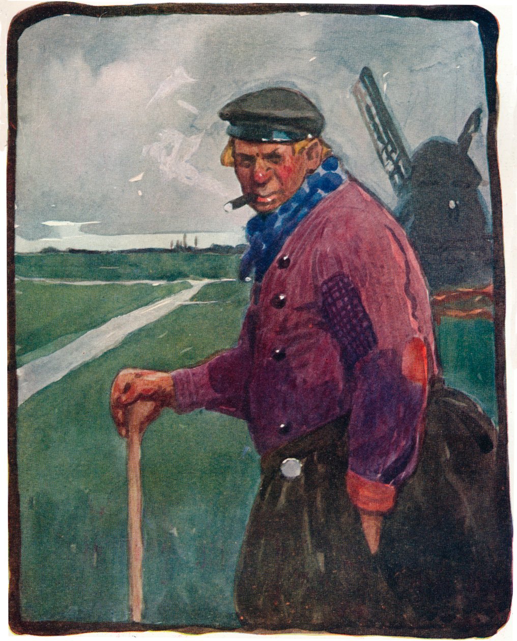 En Volendamer, c1800-tallet 1914-1915 af Tom Browne