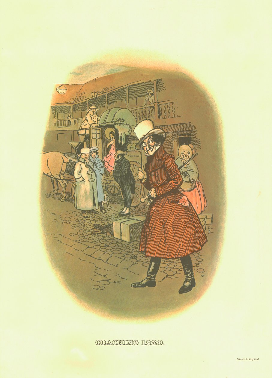 Træner, 1820, c1910. af Tom Browne