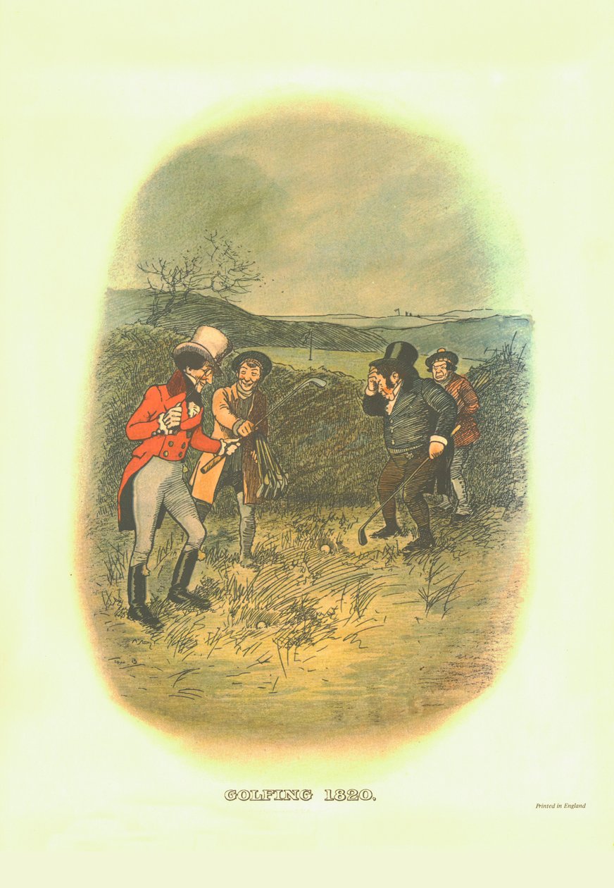 Golf, 1820, c1910. af Tom Browne