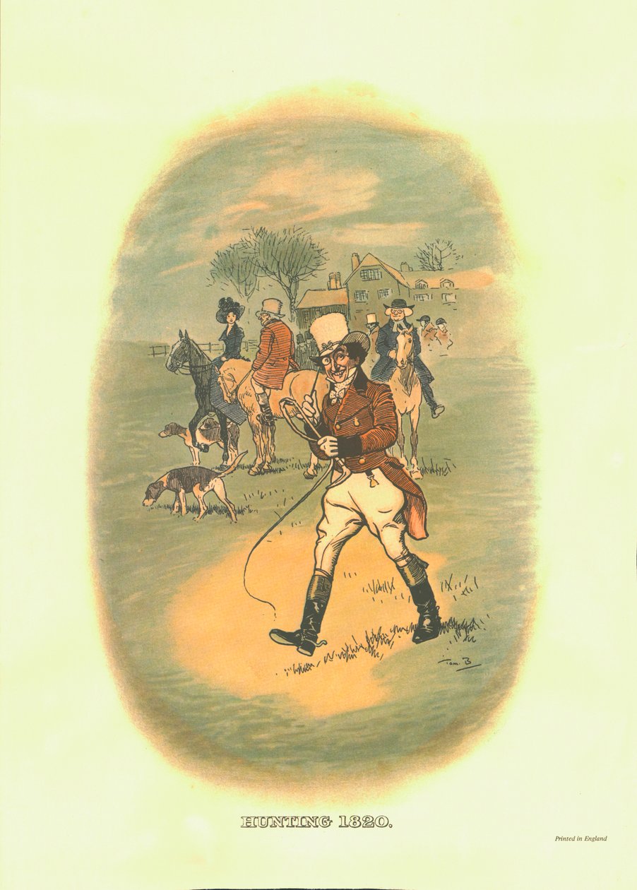 Jagt, 1820, c1910. af Tom Browne