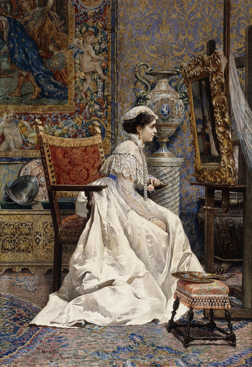 En smuk kender, 1874 af Tomas Moragas y Torras