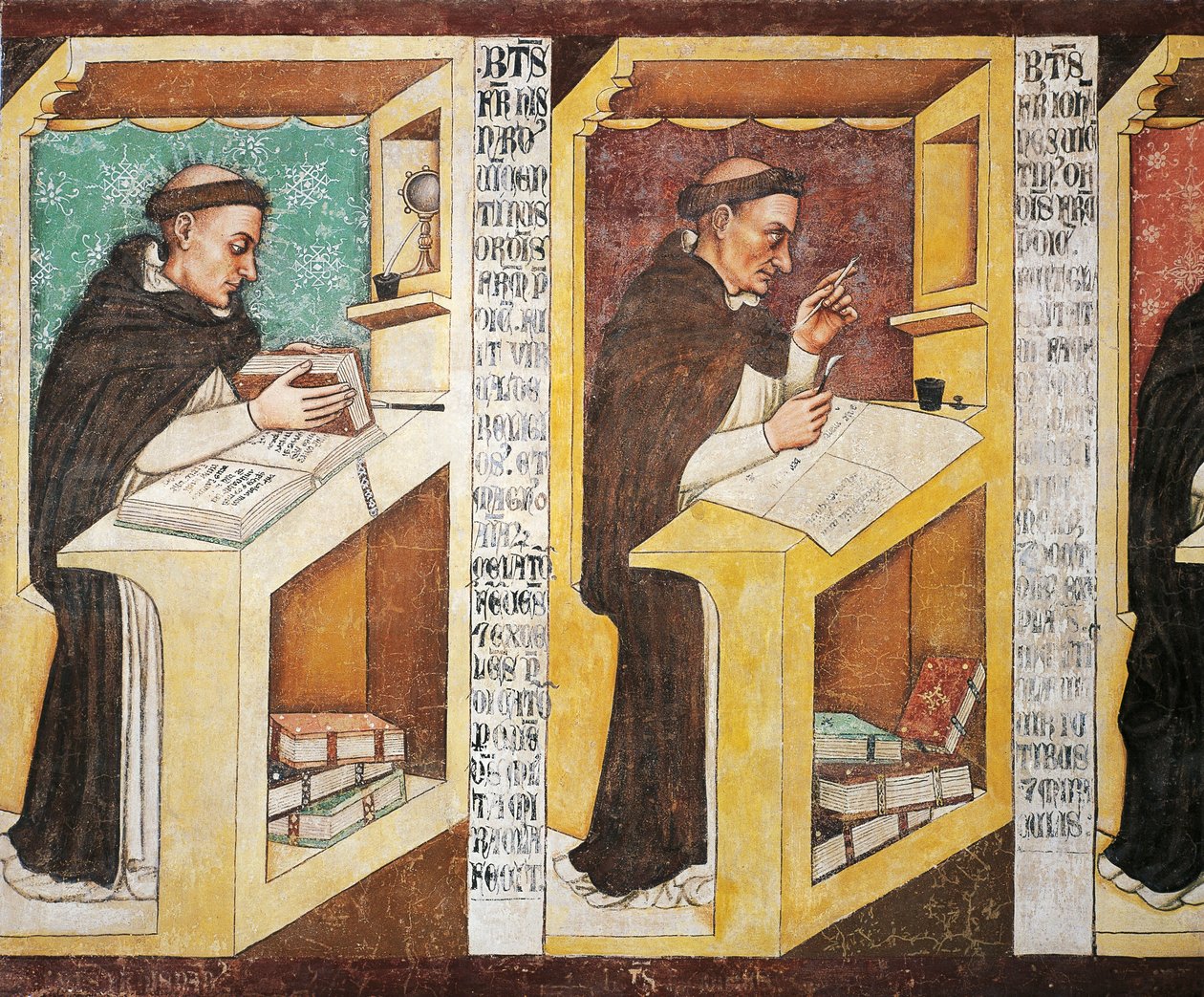 Broder Isnardo af Vicenza, af Tommaso da Modena (ca. 1325 eller 1326-1379), freskomaleri, Bispeseminar, Dominikanernes kapitelhus, Treviso af Tomaso da (late 15th century) Modena