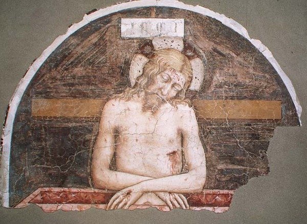 Pieta (frisk) af Tomaso da (late 15th century) Modena